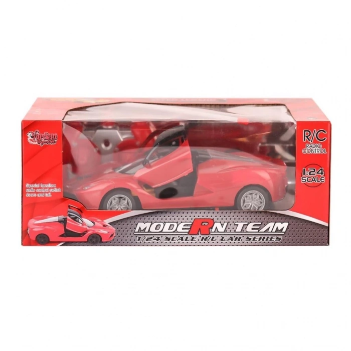 BFS   RG-1382-9-11 Kumandalı Kapıları Açılabilir Işıklı Spor araba 1:24 Vardem Oyuncak