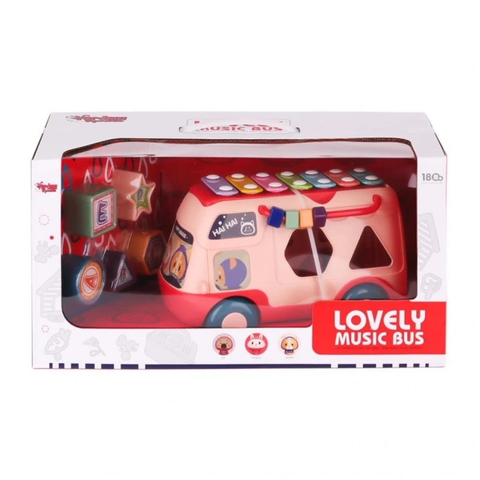 BFS   RT980 Eğitici Bultak Işıklı Müzikli Otobüs -Vardem Oyuncak