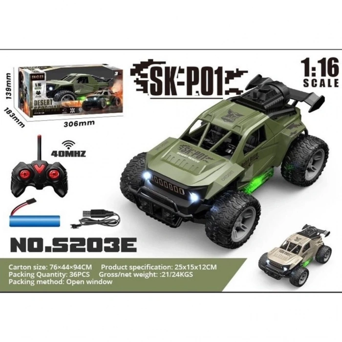 BFS  S203E 1 16 BÜYÜK TEKER ŞARJLI DUMAN