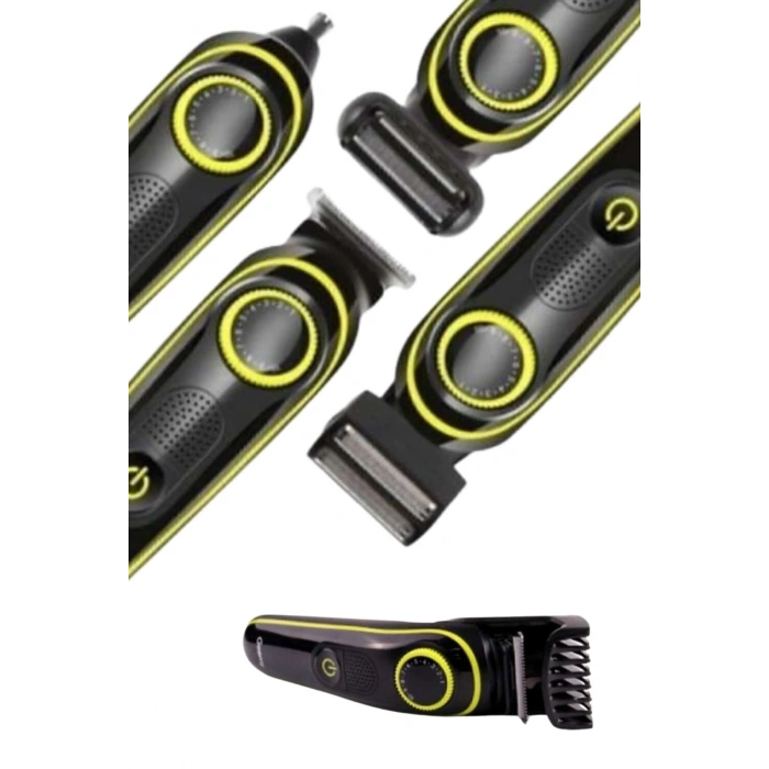 BFS Saç Sakal Şekillendirici Tıraş Makinesi 5 Başlıklı Paslanmaz Çelik Bıçaklı Unısex