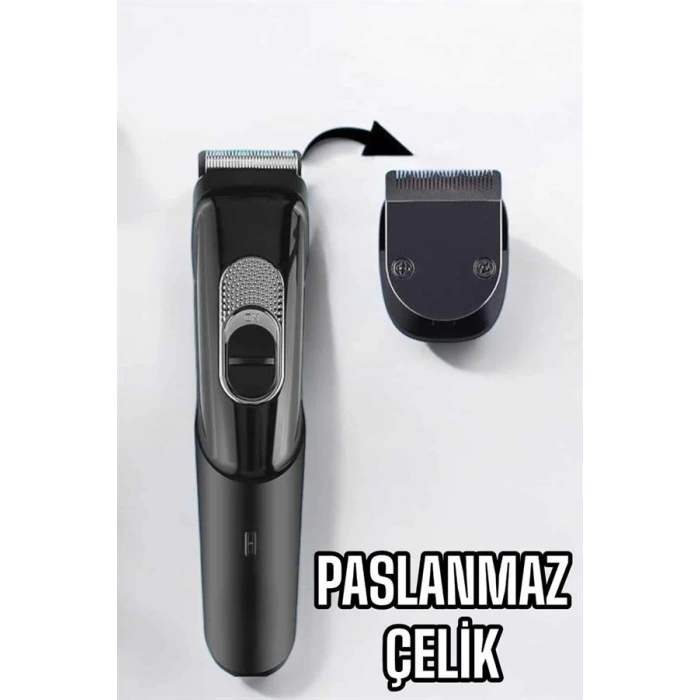 BFS Saç Sakal Vücut Şarjlı Kablosuz Tıraş Makinesi Profesyonel Paslanmaz Çelik