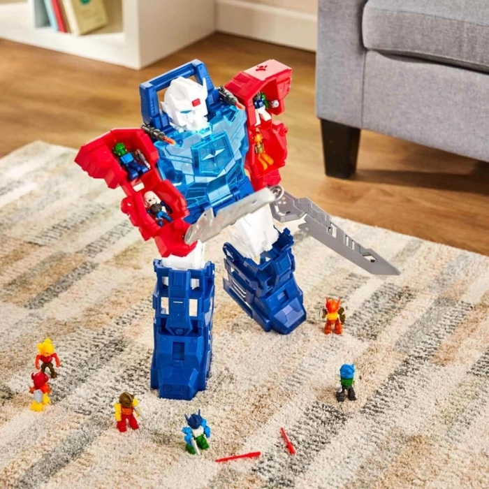 BFS Sesli ve Işıklı Exobot Mega Morph Taşıyıcı Robot 54 cm