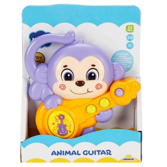 BFS Sesli ve Işıklı Gitar Çalan Maymun