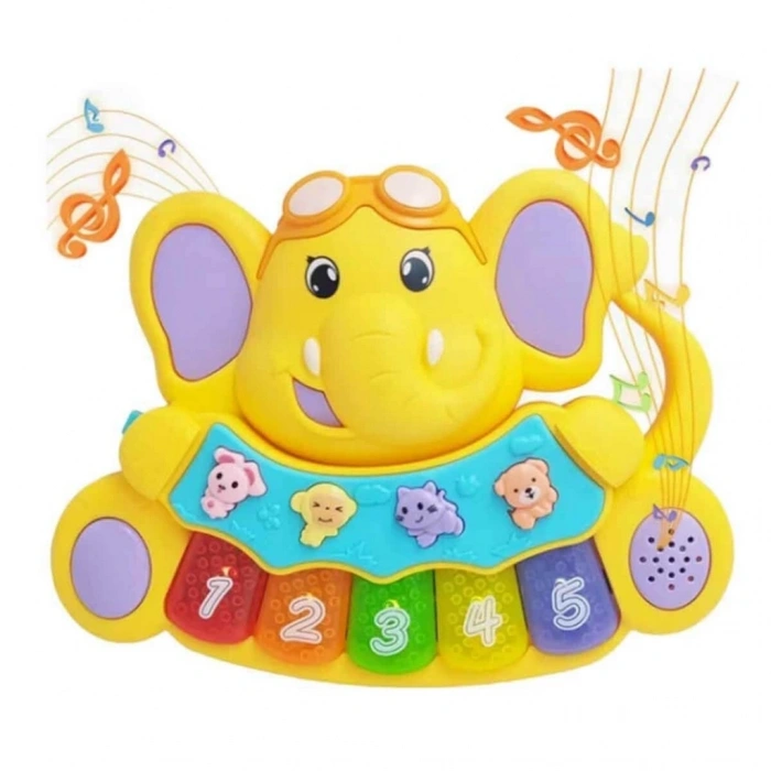 BFS Sesli ve Işıklı Piyanolu Fil