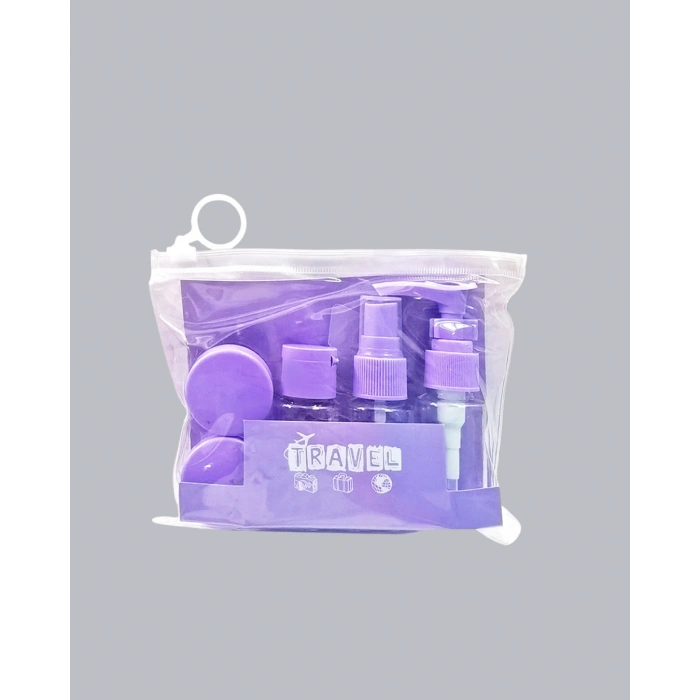 BFS Seyahat Banyo Seti 5 Parça Şeffaf Taşıma Çantalı 30 ml