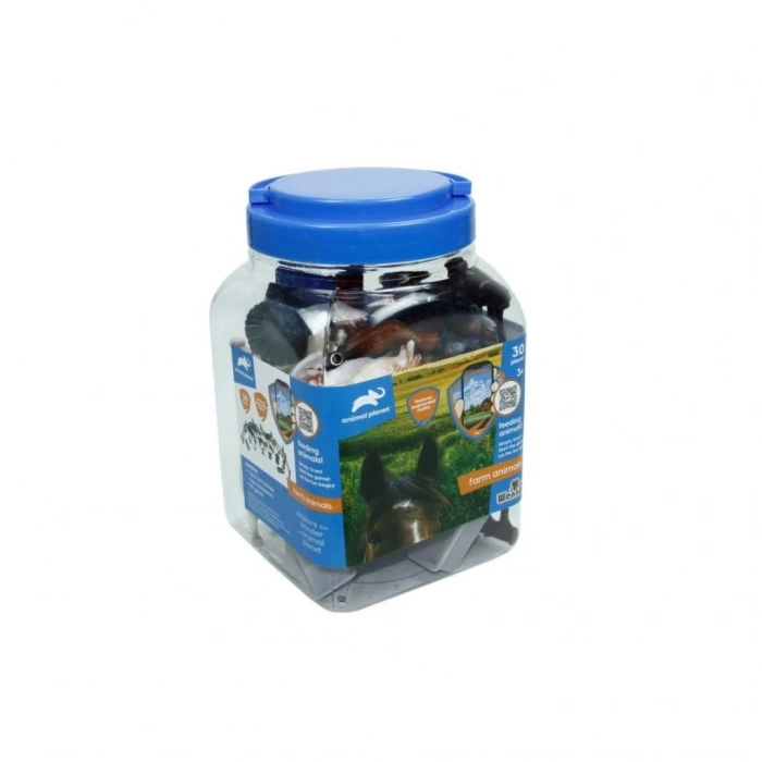 BFS  SH-D6601-1 2 3 4 30 Parça Hayvan Seti 2 Vahşi - 2 Çiftlik - Vardem Oyuncak