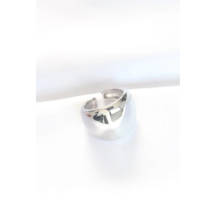 BFS Silver Renk Ayarlanabilir Bombeli Ayna Yüzük