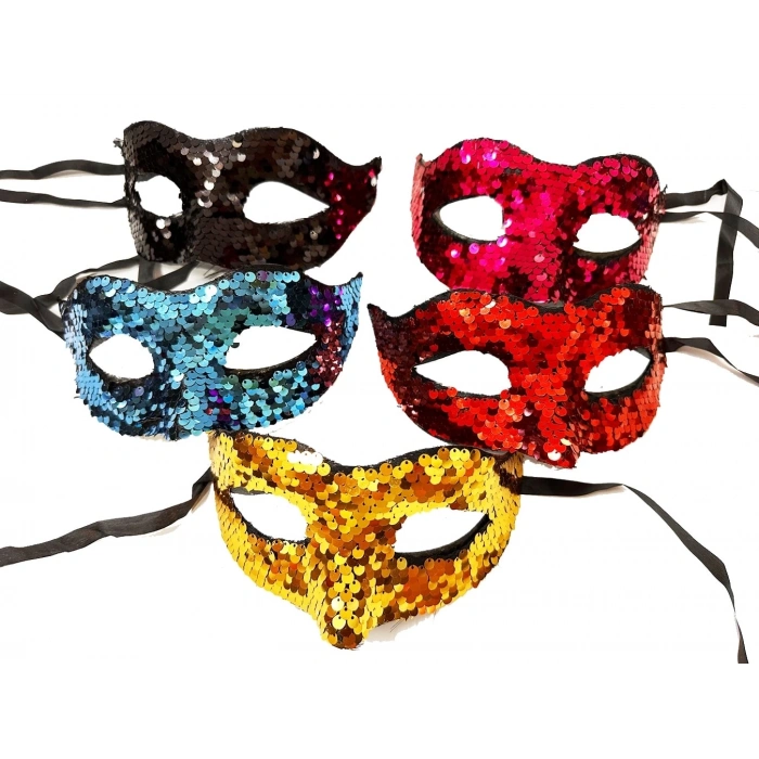 BFS Siyah Renk Lazer Kesim Üzeri Kristal Taşlı Metal Lüks Maske Balo Parti