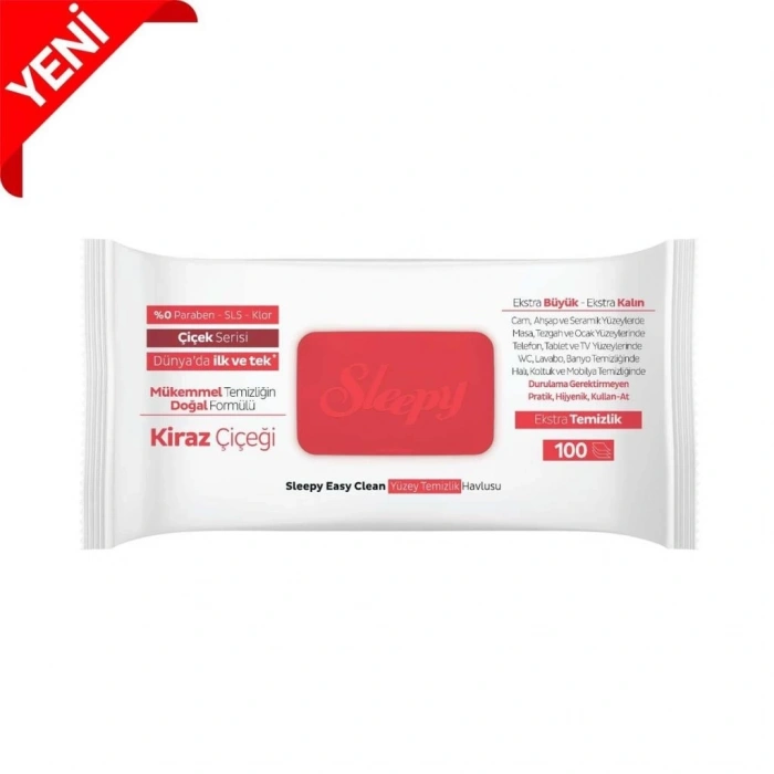 BFS   Sleepy Yüzey Temizlik Havlusu 100 Adet Kiraz