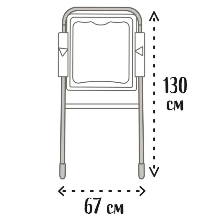 BFS   Smoby Metal Ayaklı Çift Taraflı Manyetik Yazı Tahtası 7600410207