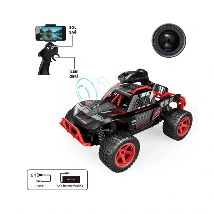 BFS   SYR-666-764WA Kumandalı Şarjlı Kameralı Off Road Araba -Vardem Oyuncak