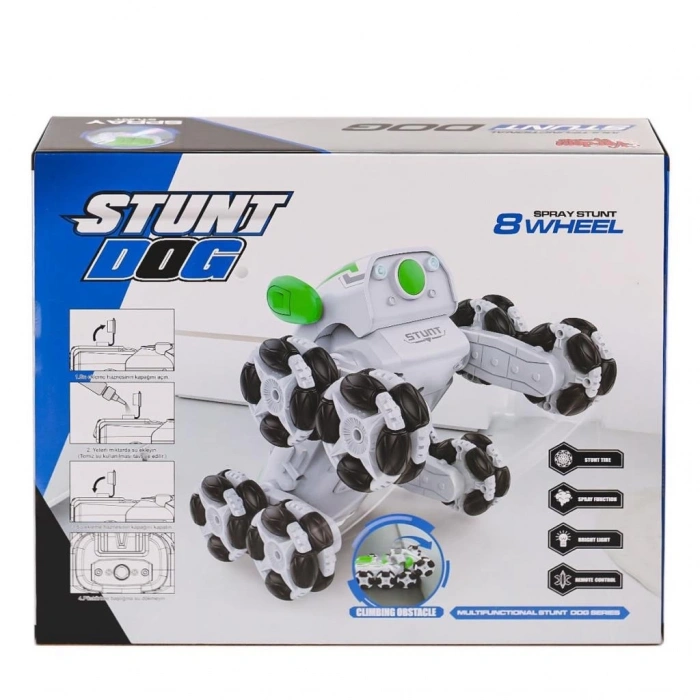 BFS   SYR-666-820 Kumandalı Buharlı 8 Teker Stunt Köpek Araba -Vardem Oyuncak