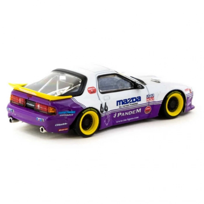 BFS   Tarmac Works 1/64 Pandem Mazda RX-7 FC3S White / purple - HOBBY64