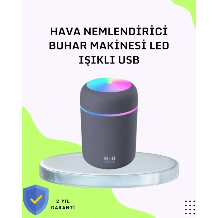 BFS Taşınabilir Hava Nemlendirici – Renkli Işık ve USB Bağlantı