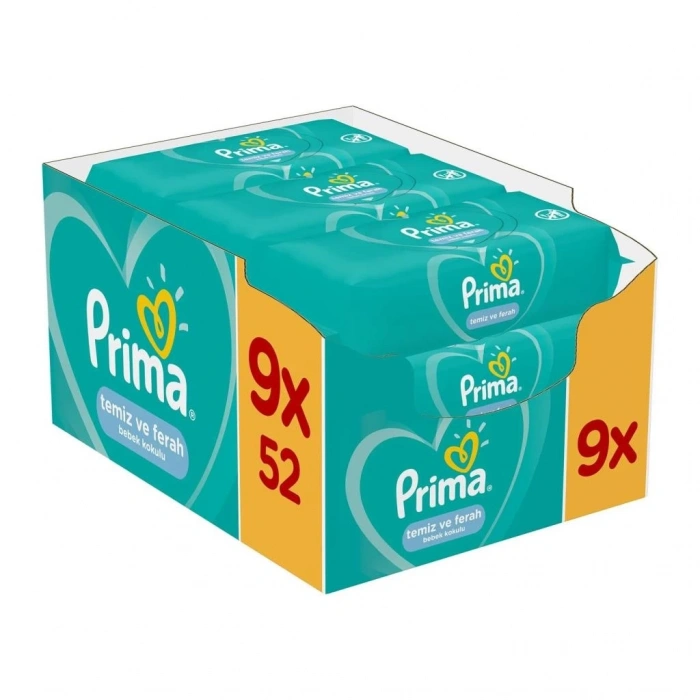 BFS   Temiz ve Ferah Islak Havlu Mendil 9Lu 468 Yaprak