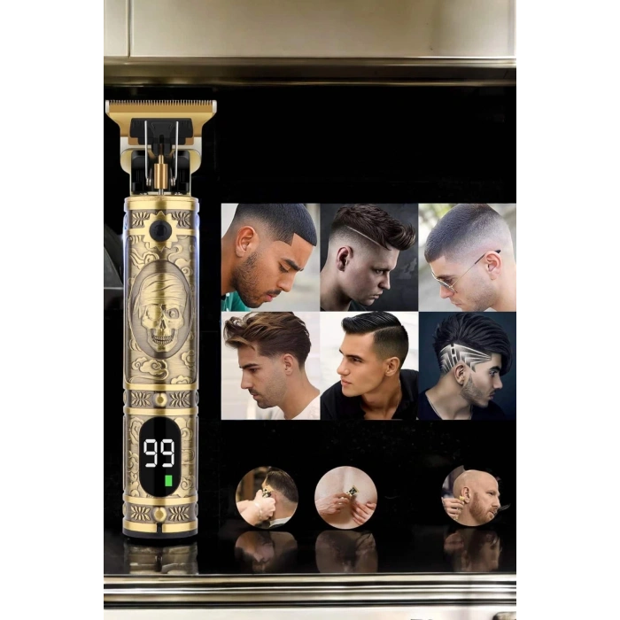 BFS Tıraş Makinesi Şarjlı Profesyonel Saç Kesme Makinesi Gold Çizik Tıraş