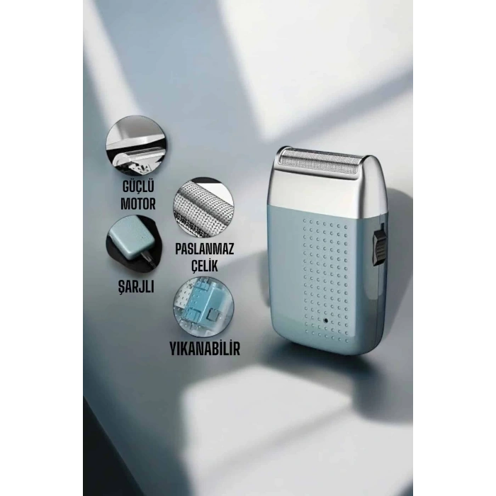 BFS tıraş makinesi Sinek Kaydı Paslanmaz Çelik Taşınabilir Şarjlı