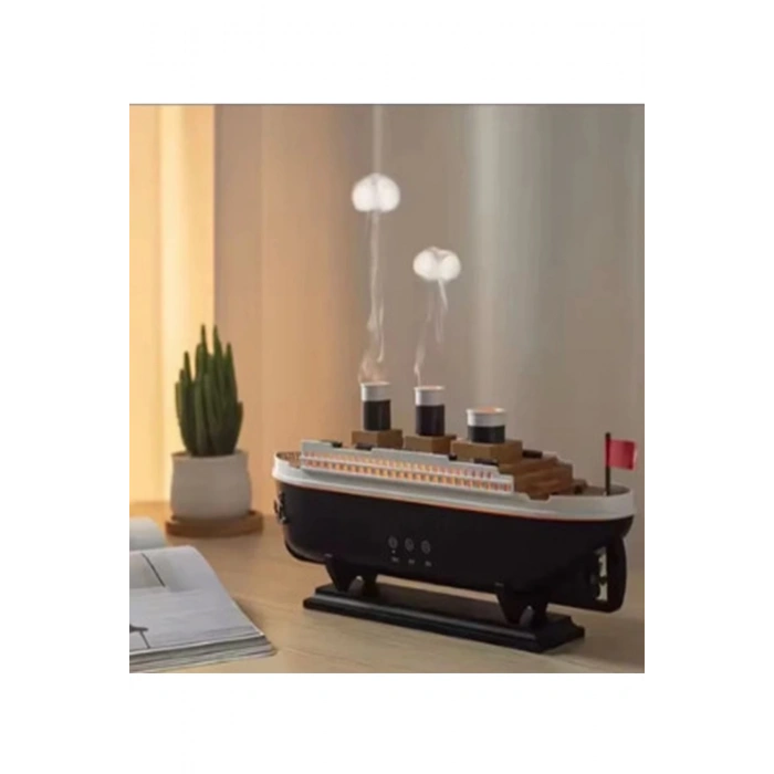 BFS Titanic Gemi Hava Nemlendirici Işıklı Fonksiyonlu Buhar Makinesi Kumandalı