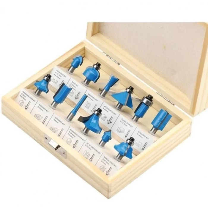 BFS Topshop 03039 8 mm 12 Parça Ahşap Freze Uç Seti