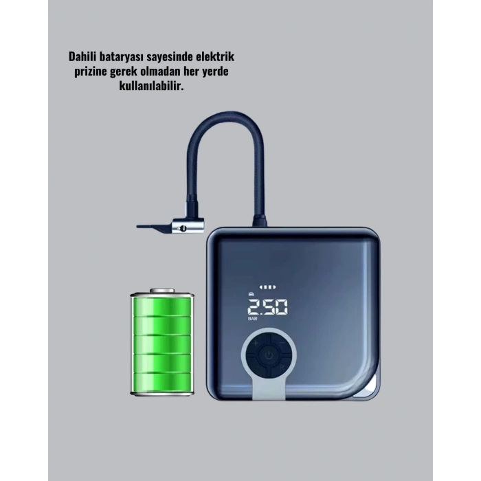 BFS Type-C Şarj Girişli Taşınabilir Elektrikli Hava Pompası