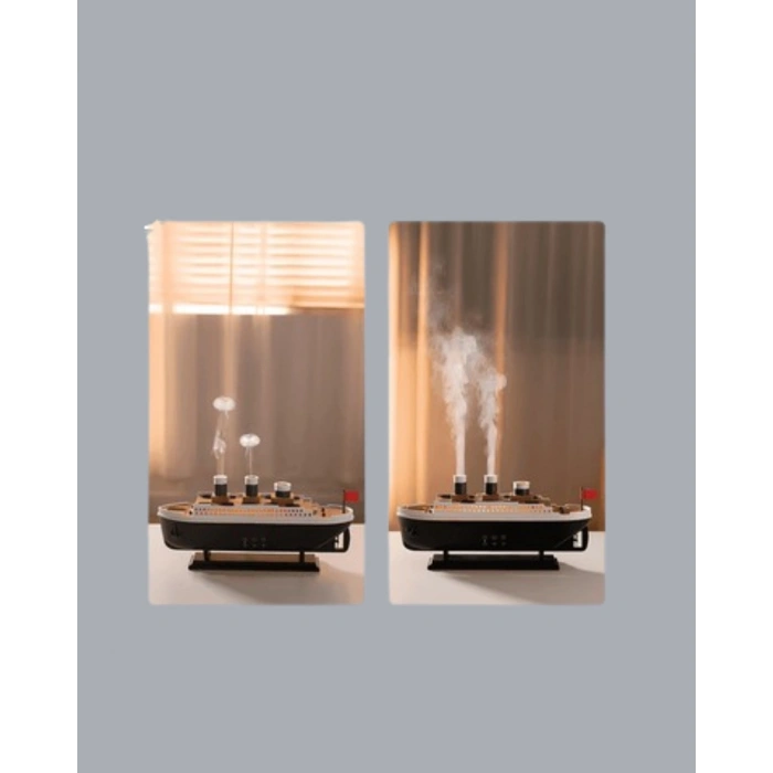 BFS Ultra Sessiz Titanik Gemi LED Işıklı Aroma Difüzörü Oda Nemlendirici