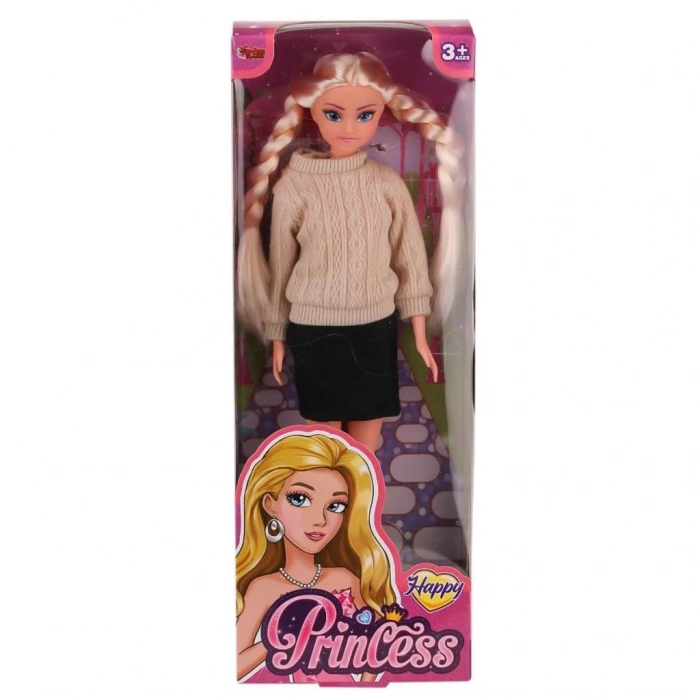 BFS   WG-115527 Kazaklı Örgü Saçlı Bebek 29 cm -Vardem Oyuncak