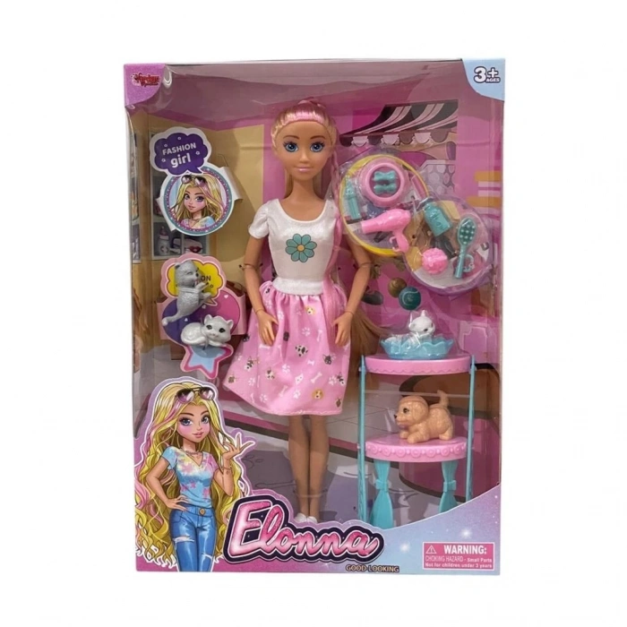 BFS  WG66962 -Vardem Kutulu  Pet Shop Bebek Set 11,5 inç