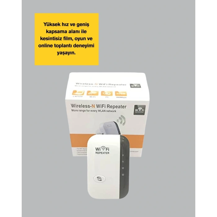 BFS Wireless-N 300 Mbps WiFi Booster – Modem Router AP Sinyal Amplifikatör