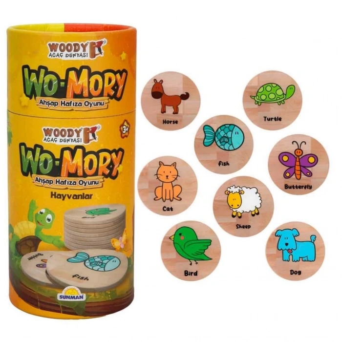 BFS  Woody Wo-Mory Ahşap Hafıza Oyunu