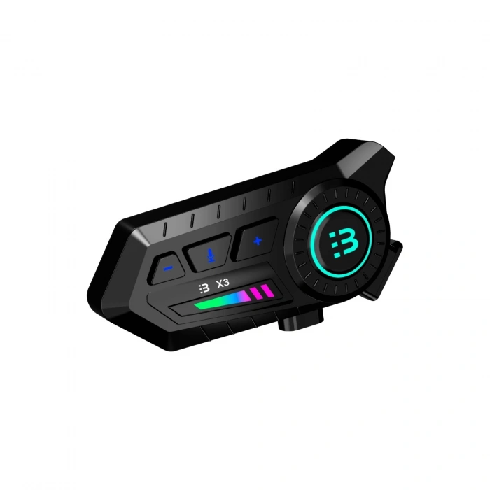 BFS X3 Motor Kask Kulaklık Rgb Modlu Su Geçirmez 5.3 Bluetooth Intercom