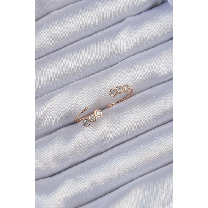 BFS Xuping Rose Renk Zirkon Taşlı Su Yolu Küpe