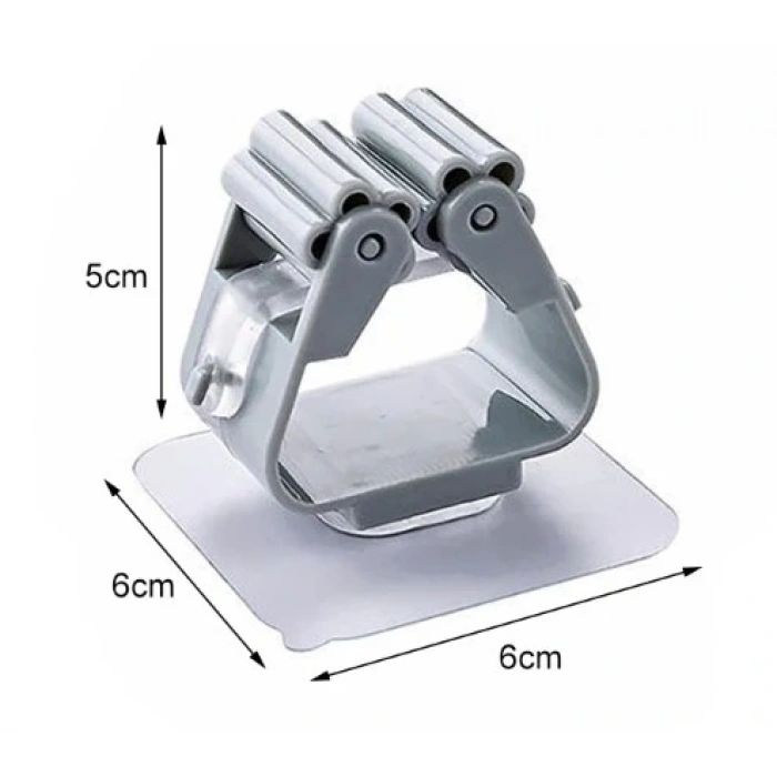 BFS Yapışkanlı Pratik Mop Tutucu 4 Adet Beyaz