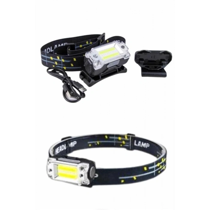 BFS Yüksek Işıklı Şarjlı ve Sensörlü LED Kafa Lambası Kamp Lambası