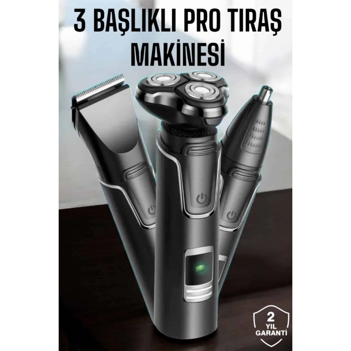 BFS Yüksek Performanslı 3 Başlıklı Profesyonel Tıraş Makinesi
