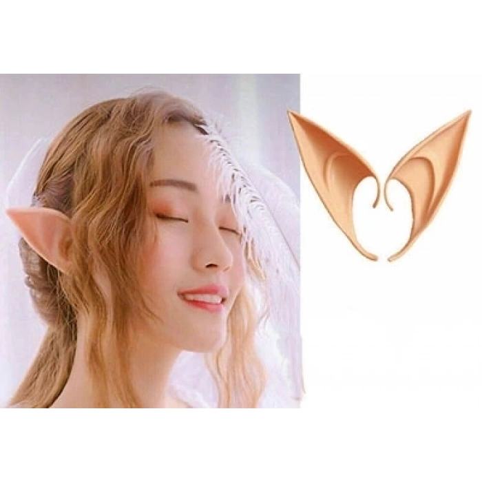 BFS Yumuşak Malzemeden İmal Lateks Elf Kulağı 1 Çift 10x5 Cm