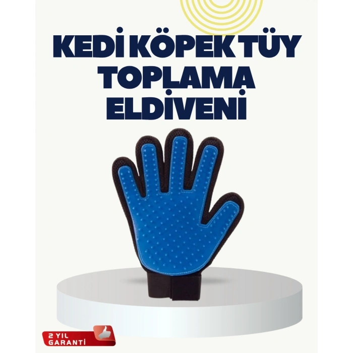 BFS Yumuşak Silikonlu Kedi ve Köpek Tüy Toplama Eldiveni – Masaj Etkili Tüy Dökülme Önleyici
