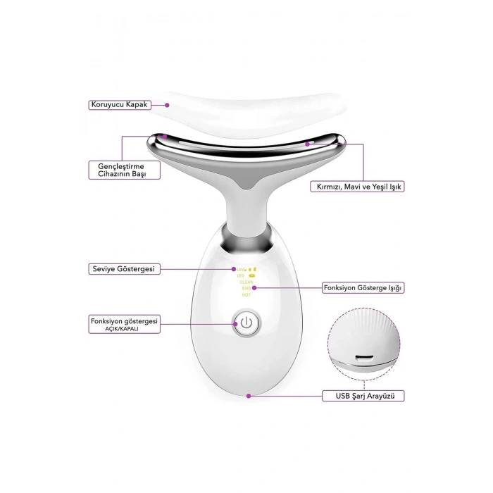BFS Yüz Ve Boyun Kırşıklık Giderici Ems Güzellik Cihazı ( Gıdık,sarkma,kırışıklık)