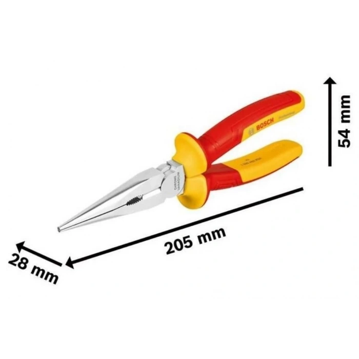 Bosch Profesyonel İzoleli Düz Kargaburun 200 mm