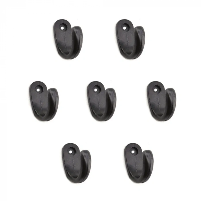 Büyük Tekli Fincan Askı, Dekor Askısı - Siyah, 12x23x30 Mm