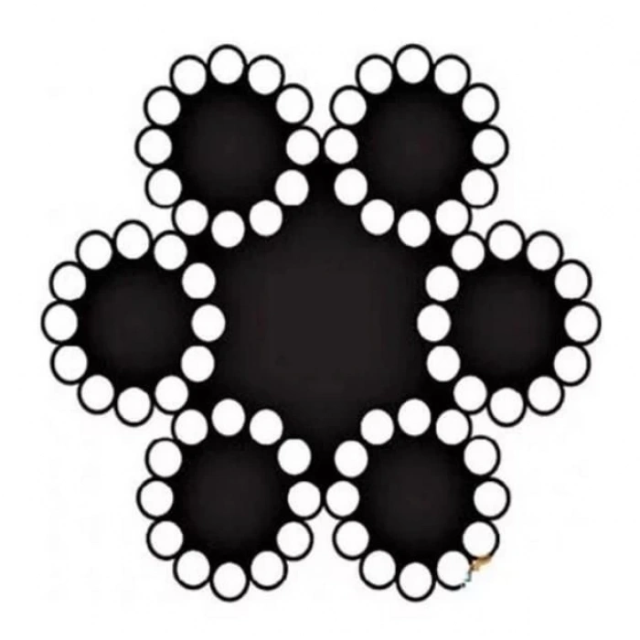 Çelik Halat 6 mm 10 Metre (6X12+7 K.ÖZ)