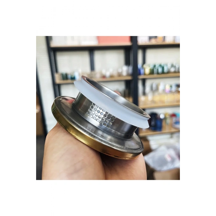 Çelik Kapaklı Borosilikat Dilimli Model Süzgeçli Cam Demlik Bitki Çayları 1000 Ml Royaleks-CM-2001