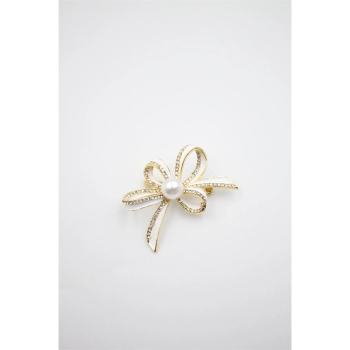 Çiçek Broş - Altın