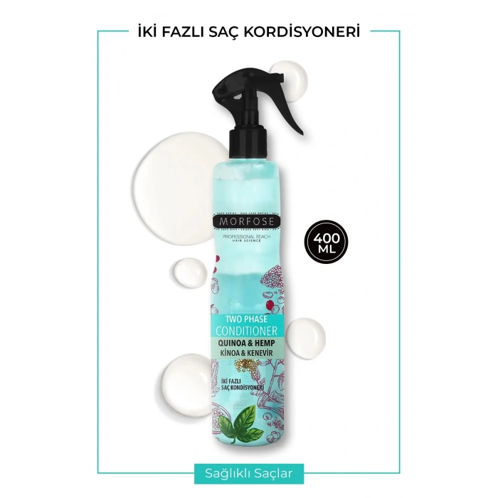 Çift Fazlı Kinoa & Kenevir Kondisyoner Fön Suyu 400 ML - mrfs