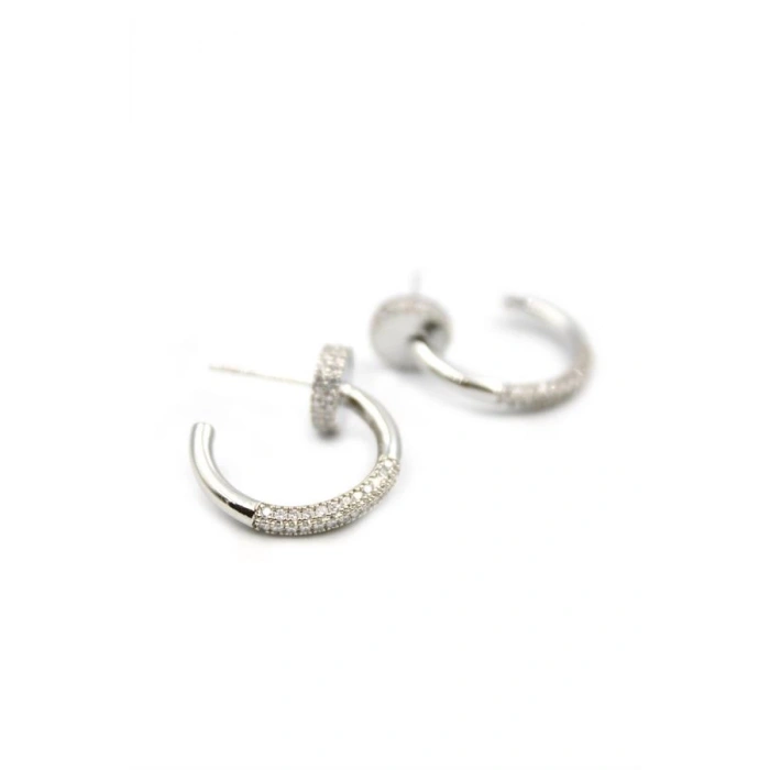 Çivi Küpe - Gümüş