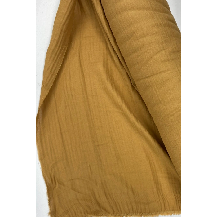 Çok Amaçlı Müslin Pamuklu Bebek Örtü ve Battaniye Kumaşı Müslin Bez Açık Kahve 37