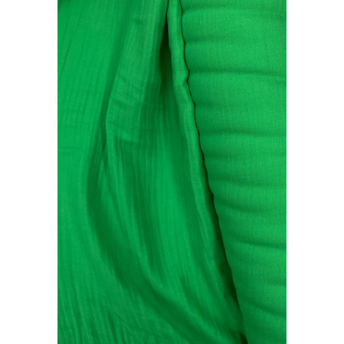 Çok Amaçlı Müslin Pamuklu Bebek Örtü ve Battaniye Kumaşı Müslin Bez Zümrüt Yeşili 41