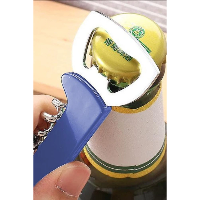 Çok Fonksiyonlu Tirbuşon Şişe Acacağı ve Folyo Kesici Pratik Çakı