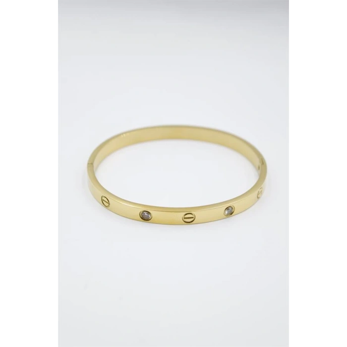 CRT Model Taşlı Bilezik - Altın