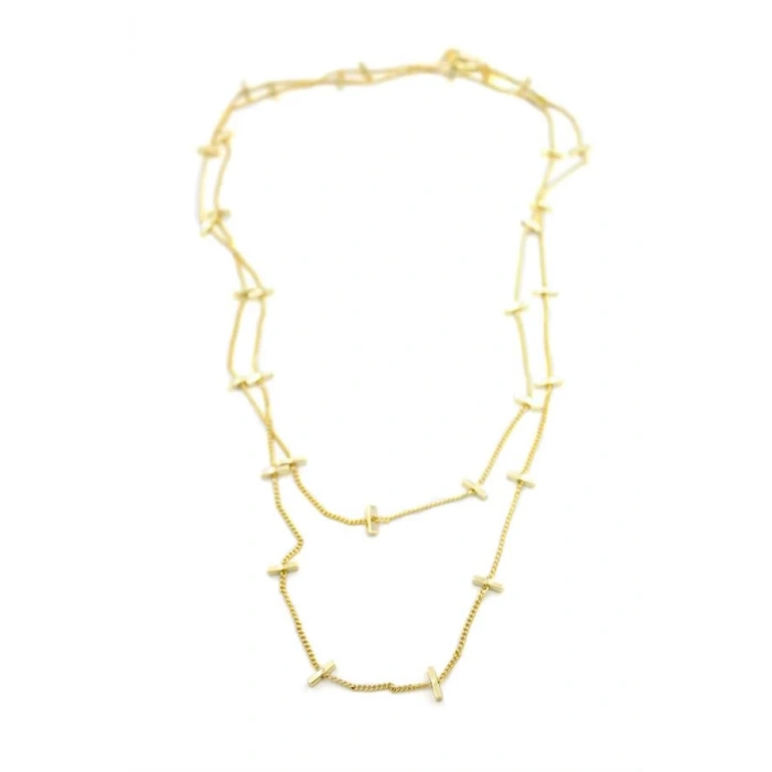 Çubuk Kolye - 90cm - Altın