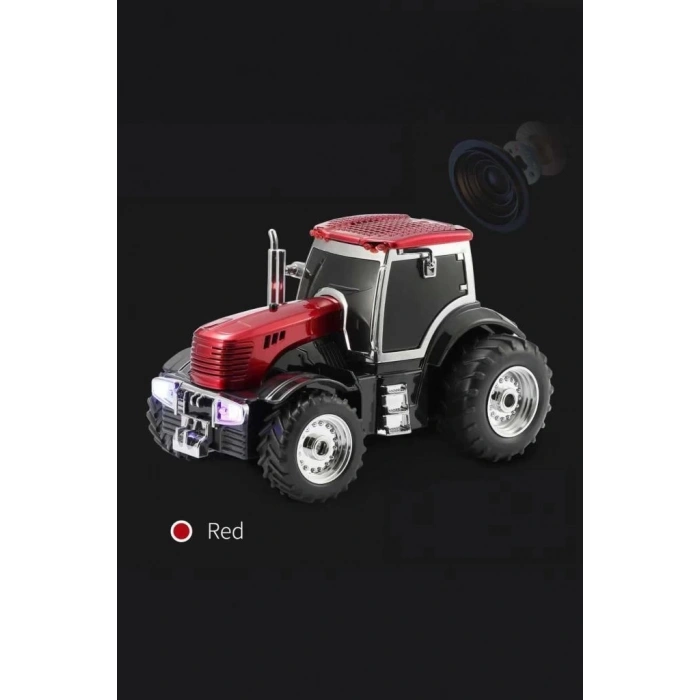 D42 Kırmızı Traktör Tasarım Usb/fm Radyo Bluetooth Hoparlör Speaker
